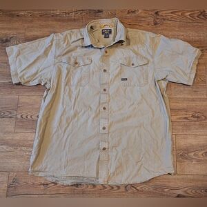 Ariat Men's Khaki Button Down Shirt ☆SIZE XL☆